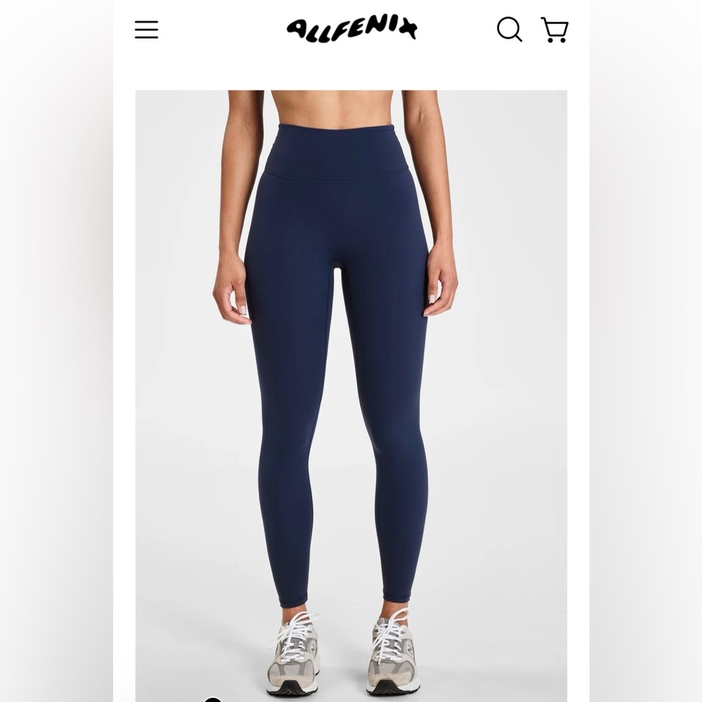 All Fenix Madison Core 7/8 Navy High-Rise Leggings NWT